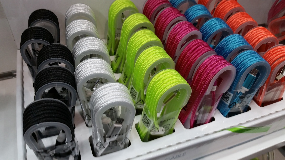 Cabos USB coloridos